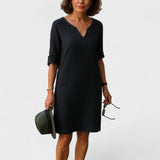 V-Neck Summer Midi Dress