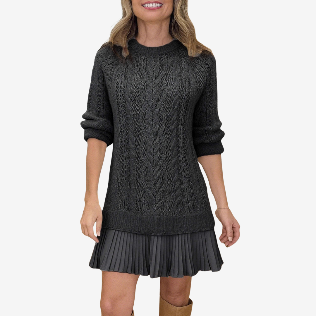 Ribbed Knit Midi Dress