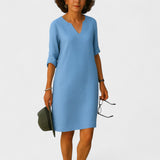 V-Neck Summer Midi Dress