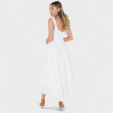 Square-Neck Midi Dress
