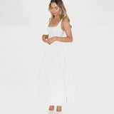 Square-Neck Midi Dress