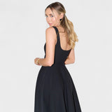 Square-Neck Midi Dress