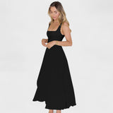Square-Neck Midi Dress