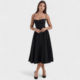 Corset-Style Midi Dress