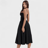 Corset-Style Midi Dress